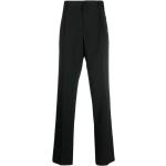 Pantalons droits de créateur Lanvin noirs en viscose Taille 3 XL W46 pour homme en promo 