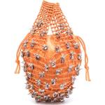 Sacs cabas de créateur Lanvin orange à perles classiques pour femme en promo 