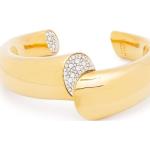 Bracelets en or de créateur Lanvin en laiton à strass pour femme 