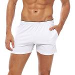 Boxers en microfibre blancs à effet léopard en coton Taille XXL plus size look fashion pour homme 