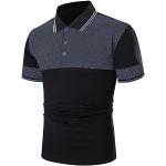 T-shirts de compression bleu marine à manches courtes Taille 3 XL look streetwear pour homme 