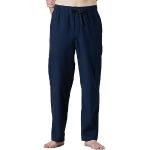 Pantalons de pyjama d'automne bleu marine en flanelle Taille XXL look fashion pour homme en promo 