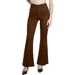Pantalons large marron Taille 3 XL look fashion pour femme en promo 