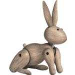 Lapins de Pâques Kay Bojesen marron en bois à motif lapins 