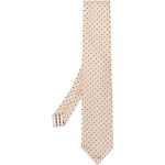 Cravates en soie LARDINI beiges à pois à motif papillons Tailles uniques pour homme 