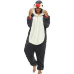 LATH.PIN Adulte Kigurumi Pyjama Unisexe Anime Animal Costume Cosplay Déguisement Combinaison Onesies Ensembles de Pyjama Panda Vêtements de Nuit Sleepwear (Peluche Manchot,M)