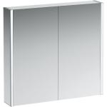 Armoires miroir blanches laquées en aluminium 