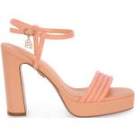 Sandales à talons Laura Biagiotti orange Pointure 37 look fashion pour femme 
