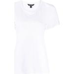 T-shirts de créateur Ralph Lauren blancs en modal à manches courtes pour femme en promo 