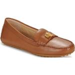Chaussures casual de créateur Ralph Lauren marron en cuir Pointure 40 avec un talon jusqu'à 3cm look casual pour femme 