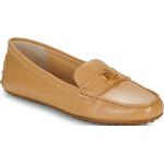 Chaussures casual de créateur Ralph Lauren beiges en cuir Pointure 41 avec un talon jusqu'à 3cm look casual pour femme 