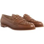 Chaussures casual de créateur Ralph Lauren marron look casual pour femme en promo 