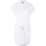 Robes chemisier de créateur Ralph Lauren blanches à manches courtes pour femme en promo 