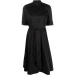 Robes courtes de créateur Ralph Lauren noires à manches courtes classiques pour femme 