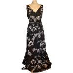 Robes de bal longues de créateur Ralph Lauren noires à fleurs seconde main longues Taille XS pour femme en solde 