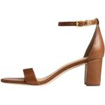 Sandales à talons de créateur Ralph Lauren marron Pointure 39 look fashion pour femme 