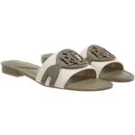 Sandales de créateur Ralph Lauren grises à élastiques pour femme en promo 
