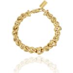 Bracelets à mailles en or jaune 14 carats pour femme 
