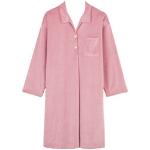 Chemises de nuit longues Laurence Tavernier Paris roses en velours à manches longues Taille XS pour femme en promo 