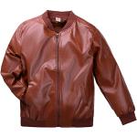 Vestes en cuir marron en cuir synthétique look fashion pour garçon de la boutique en ligne Amazon.fr 
