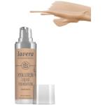 lavera Hyaluron Liquid Foundation - Warm Nude 03 - avec de l'acide hyaluronique naturel et de l'huile d'amande biologique - texture soyeuse et légère - sans huile minérale - cosmétiques naturels - vegan - bio (1 x 30 ml)