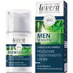 Soins du visage Lavera bio naturels 30 ml pour le visage de jour pour peaux sensibles texture crème pour homme en promo 