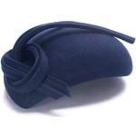 Chapeaux Fedora bleu marine en feutre Tailles uniques look fashion pour femme 