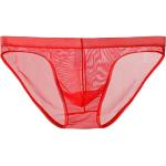 Strings taille basse rouges Taille XL look sexy pour homme 