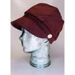 Chapeaux d'automne rouge bordeaux en velours 56 cm Taille 3 XL rétro 