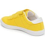 Baskets velcro Le Coq sportif jaunes en toile Pointure 32 look fashion pour enfant 