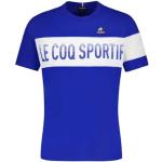 T-shirts Le Coq sportif bleus à manches courtes lavable à la main à manches courtes Taille S look sportif 