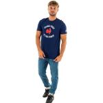 T-shirts d'automne Le Coq sportif bleus Taille 3 XL look fashion pour homme 