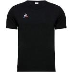 T-shirts Le Coq sportif noirs à manches courtes à manches courtes à col rond Taille L look sportif pour homme 