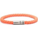 Bracelets orange en tissu pour femme 