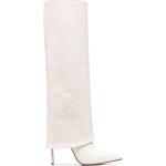 Bottes Le Silla blanches en cuir Nappa en cuir à talons aiguilles à bouts pointus à élastiques Pointure 40 look fashion pour femme 