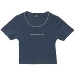 T-shirts Le Temps des Cerises bleu marine à manches courtes à manches courtes à col rond look fashion 