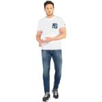 Jeans slim Le Temps des Cerises bleus délavés look fashion pour homme 