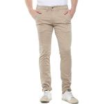 Pantalons chino Le Temps des Cerises blancs look fashion pour homme en promo 
