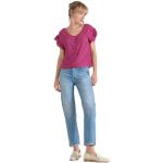 T-shirts col V Le Temps des Cerises roses à manches courtes à col en V Taille M look fashion pour femme 