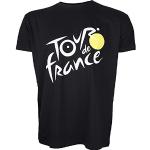 T-shirts noirs Le Tour de France Taille XXL pour homme 