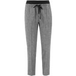 Pantalons en lin Le Tricot Perugia gris Taille XS look casual pour femme 