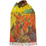 Écharpes cachemire rouges en laine Van Gogh pour femme 