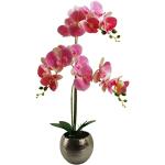 Orchidées artificielles rose bonbon en céramique 