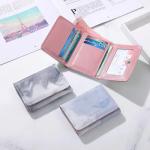 Porte-cartes bancaires en cuir synthétique look casual pour femme 