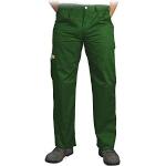 Pantalons de travail verts enduits look fashion 
