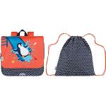 Cartables Tann's bleu marine en plastique à motif pingouins de maternelle look fashion pour enfant en promo 