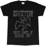 T-shirts noirs Led Zeppelin Taille L look fashion pour homme 