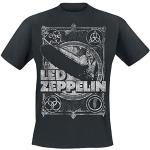 LED Zeppelin Shook Me Homme T-Shirt Manches Courtes Noir L, 100% Coton, Regular/Coupe Standard