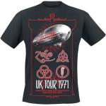 Led Zeppelin T-shirt UK Tour 1971 Noir S
