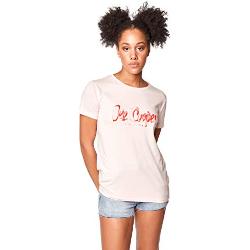 Lee Cooper Summer Logo Tee T-Shirt, Blanc (Blanc), L Femme